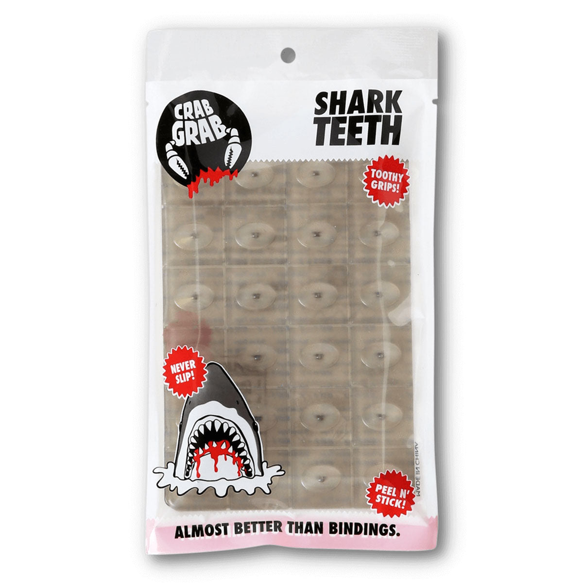 Crab Grab Shark Teeth Snowboard Stomp Pad - Smoke image 2