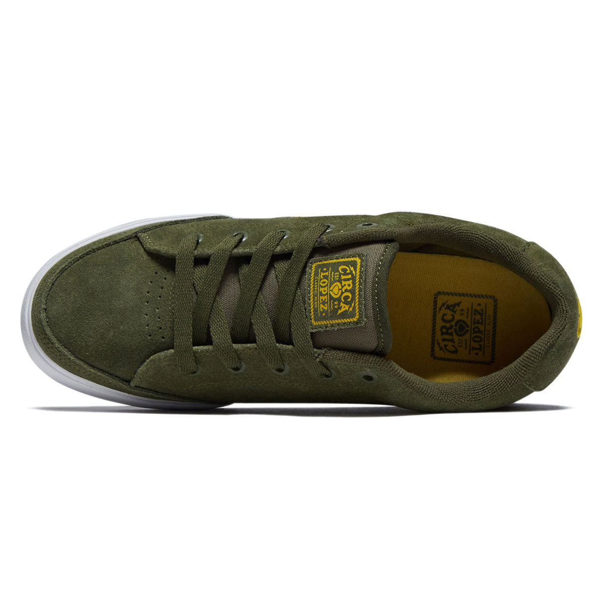 C1rca AL 50 Slim Shoes - Military Green/Lemon – Daddies Board Shop