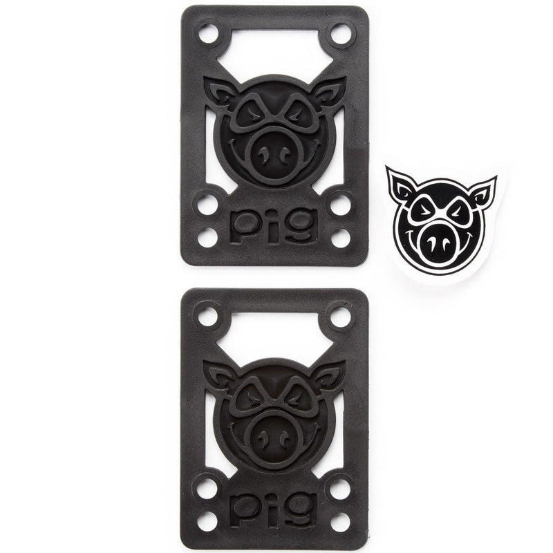 Pig Piles Hard Risers - Black - 1/8