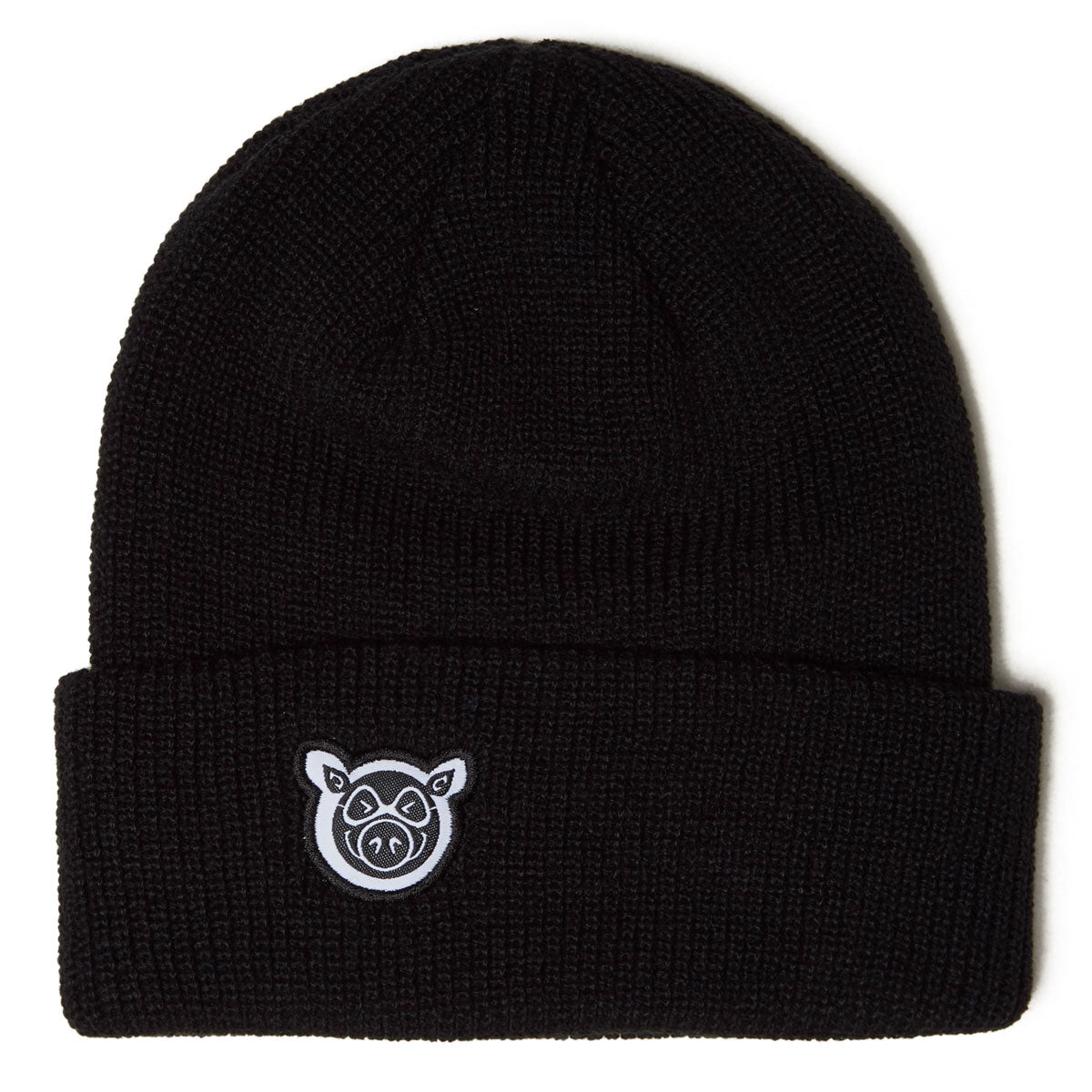 Pig Head Dock Beanie - Black image 1