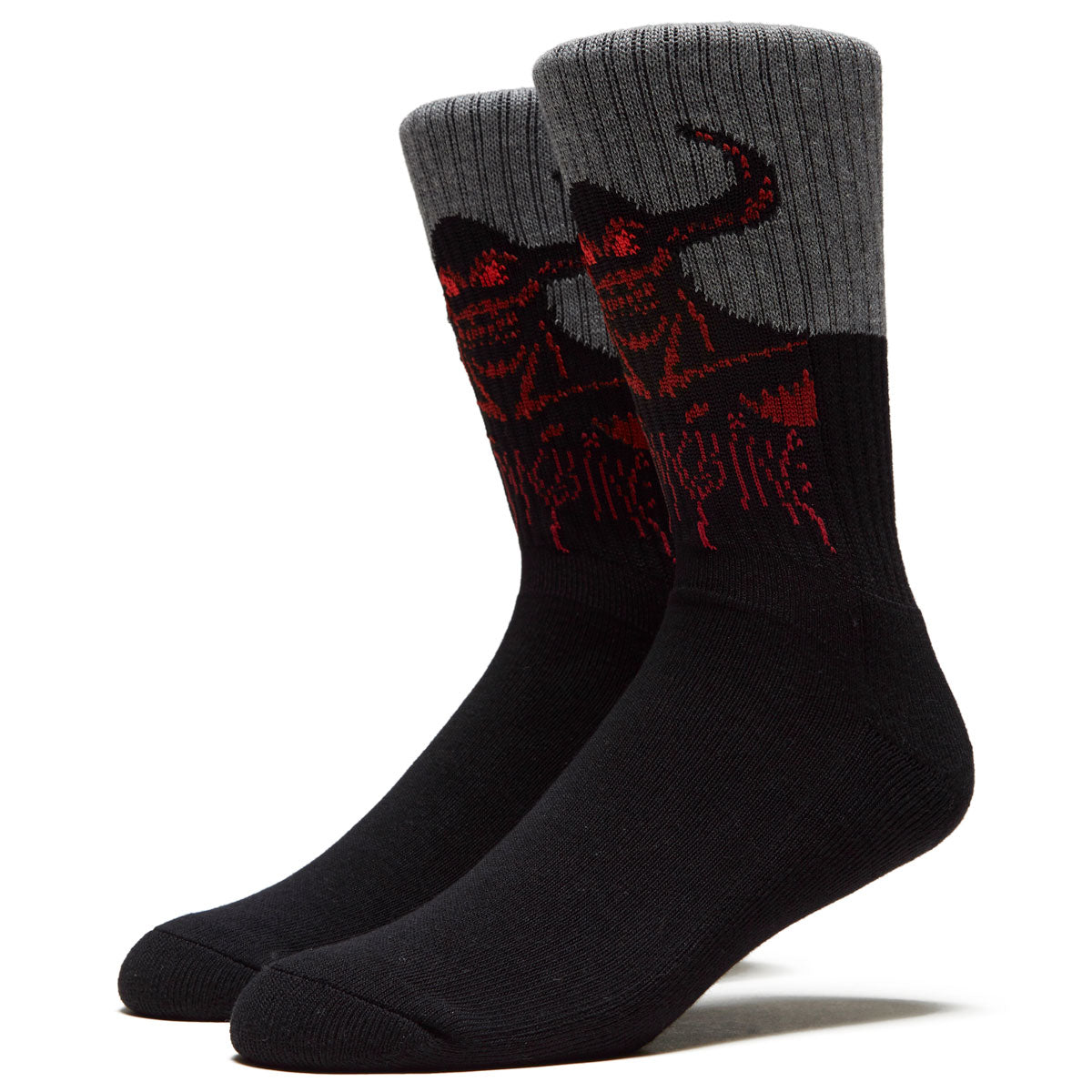 Toy Machine Hell Monster Crew Socks - Black image 1