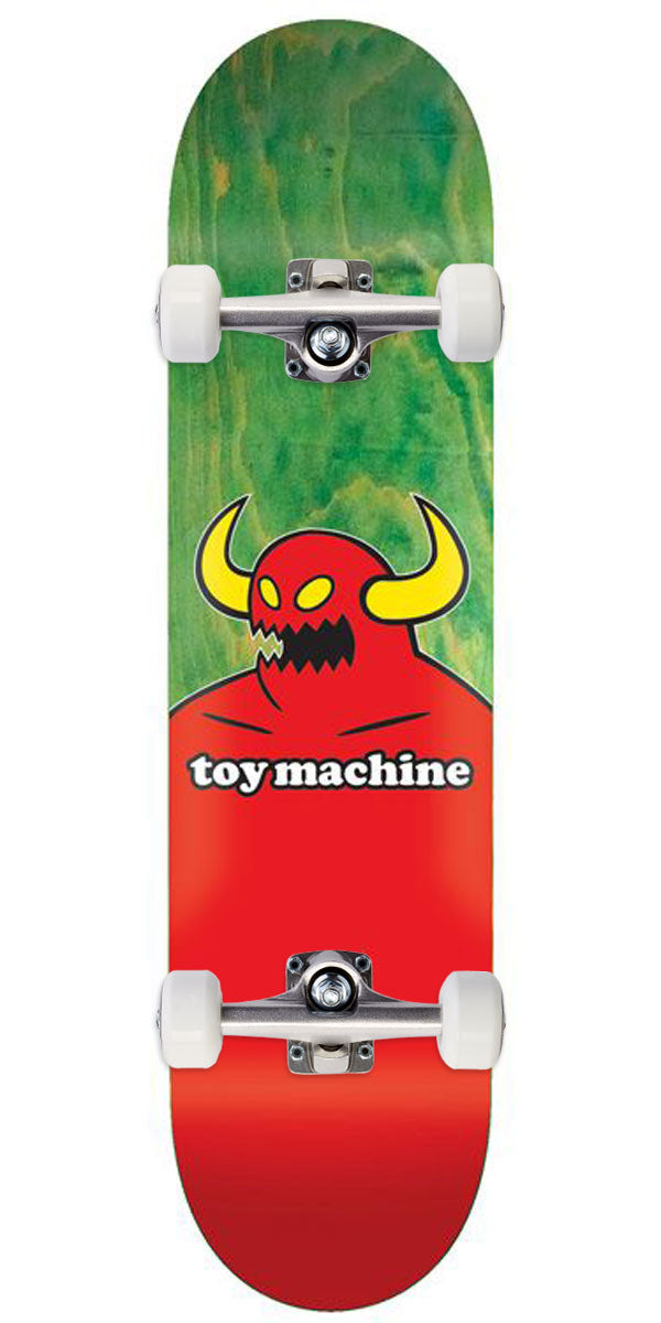 Toy Machine Monster Skateboard Complete - Assorted Stains - 8.75
