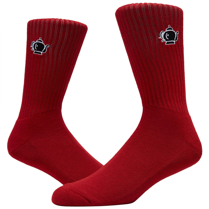 Foundation Teapot Socks - Burgundy