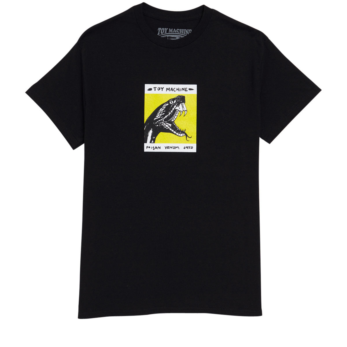 Toy Machine Snake T-Shirt - Black image 1