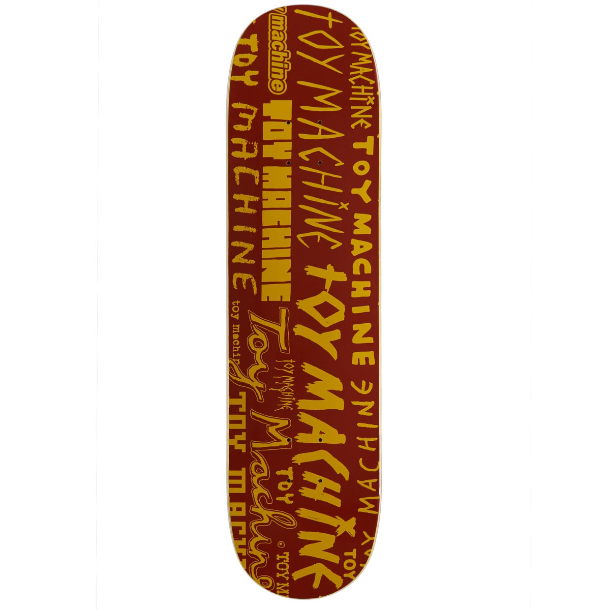 Toy Machine Word Marks PP Skateboard Deck - Red - 8.00