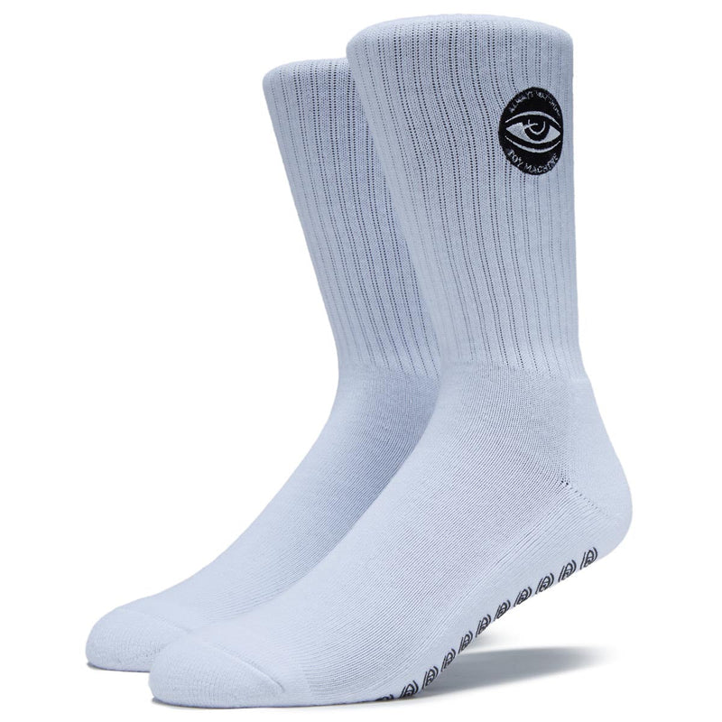 Toy Machine Always Watching Grip Socks - White