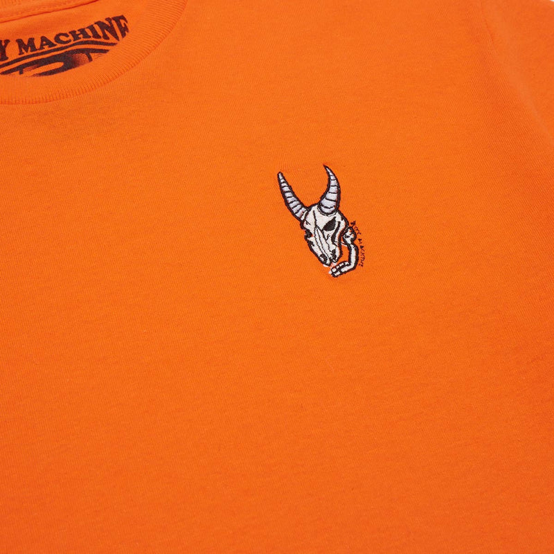 Toy Machine Heavy Metal Embroidered T-Shirt - Orange
