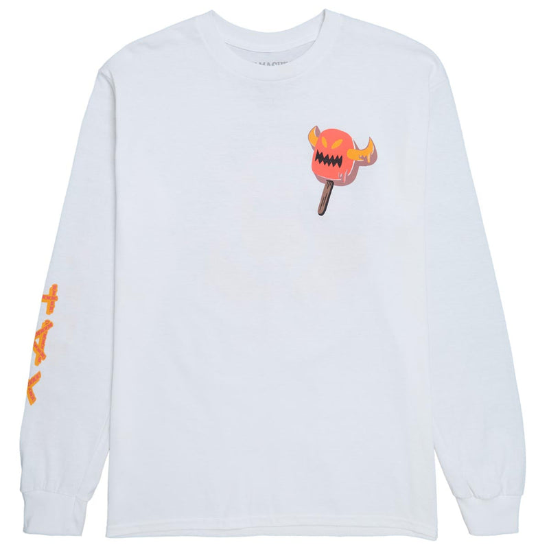 Toy Machine Lost And Found Long Sleeve T-Shirt - White