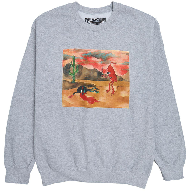 Toy Machine Trophy Crew Sweatshirt - Grey