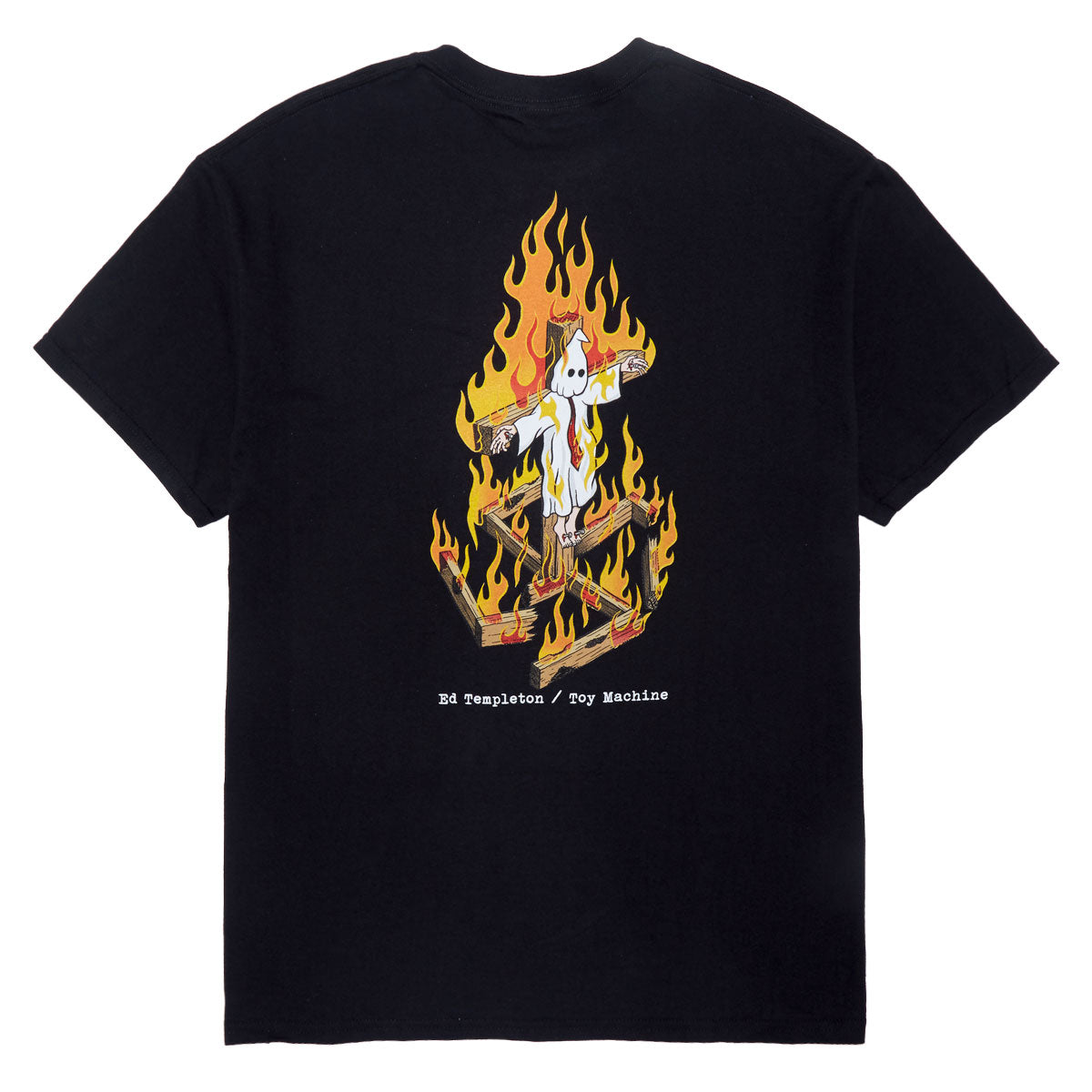 Toy Machine Charred Cross T-Shirt - Black image 1