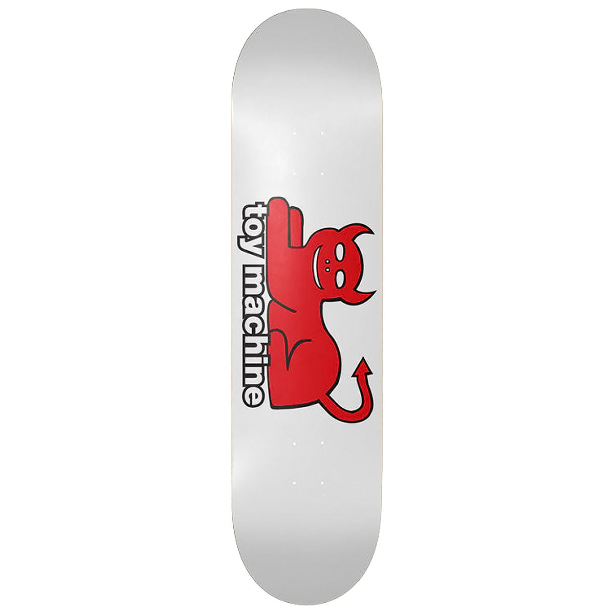Toy Machine Devil Cat Skateboard Deck - White - 8.75