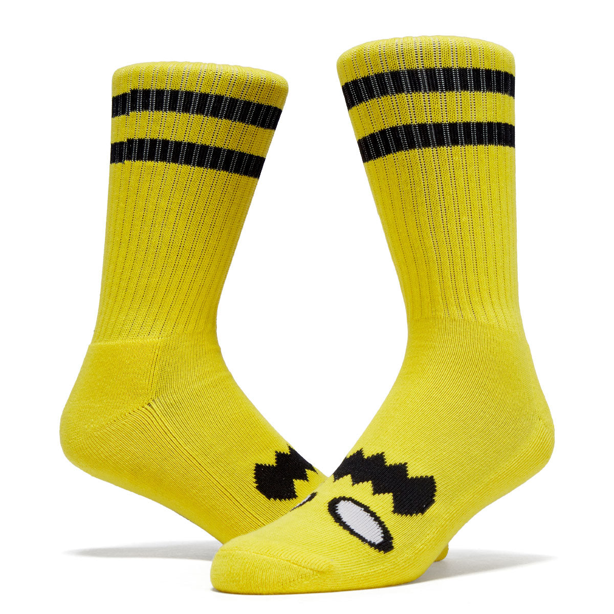 Toy Machine Monster Face Socks - Yellow image 2