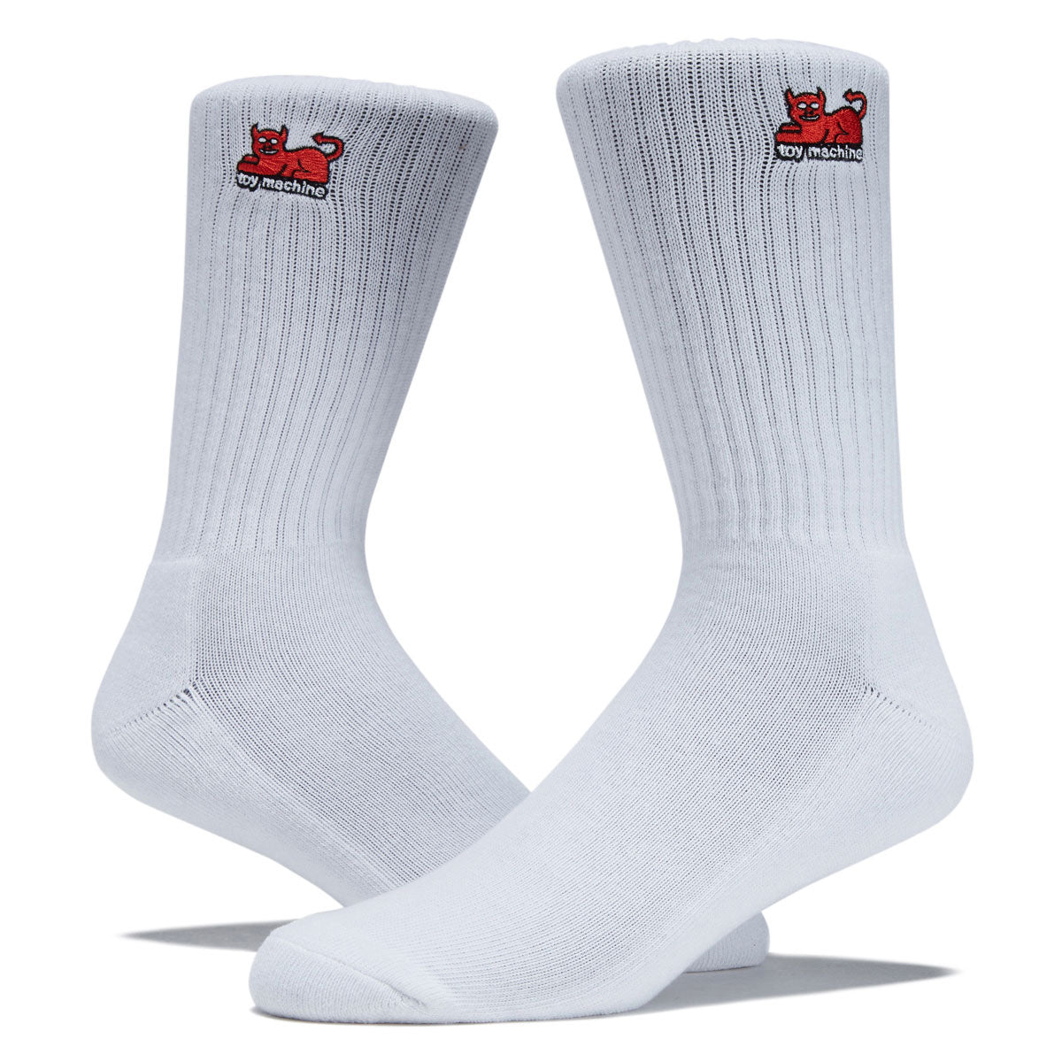 Toy Machine Devil Cat Socks - White image 2