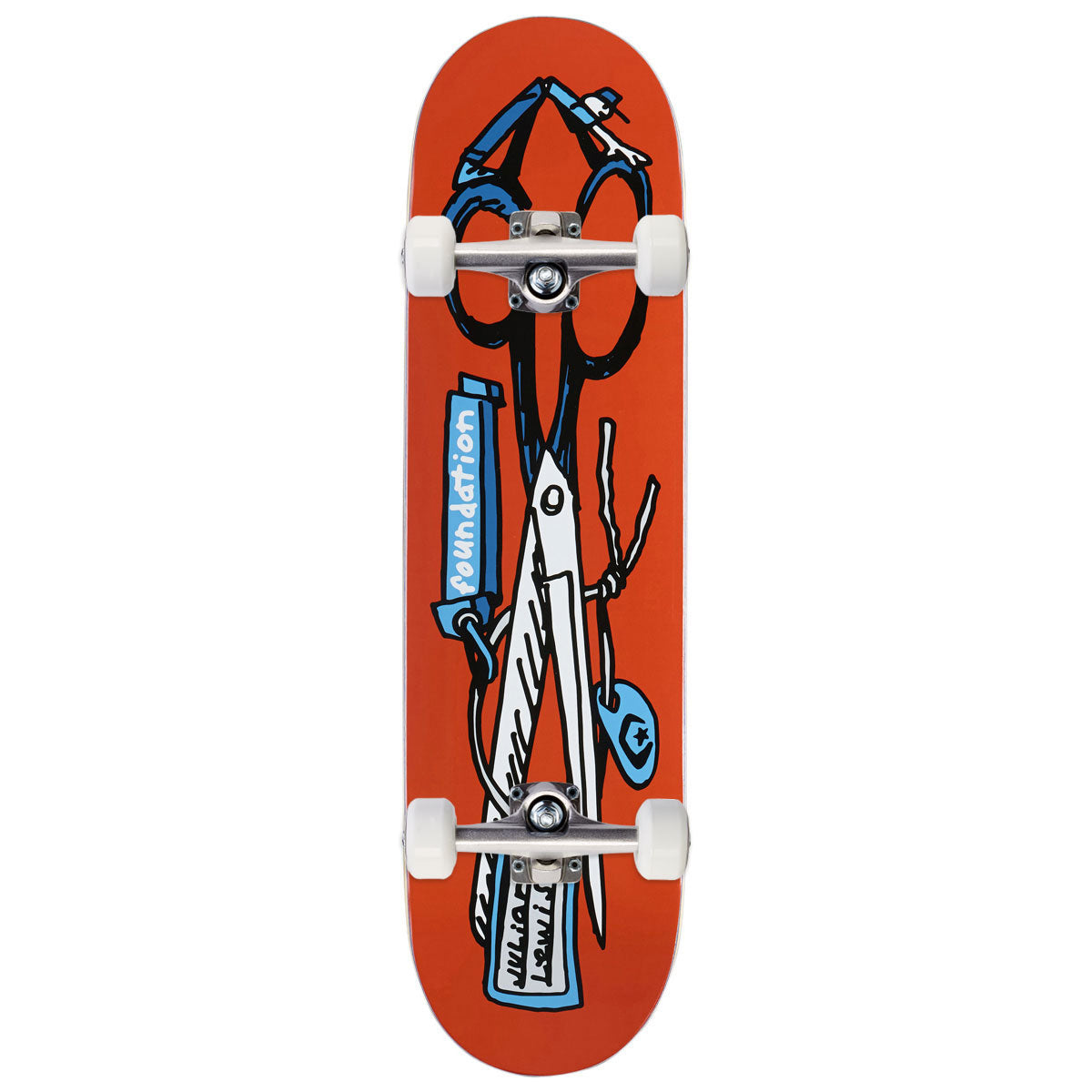 Foundation Lewis Scissors Skateboard Complete - 8.38