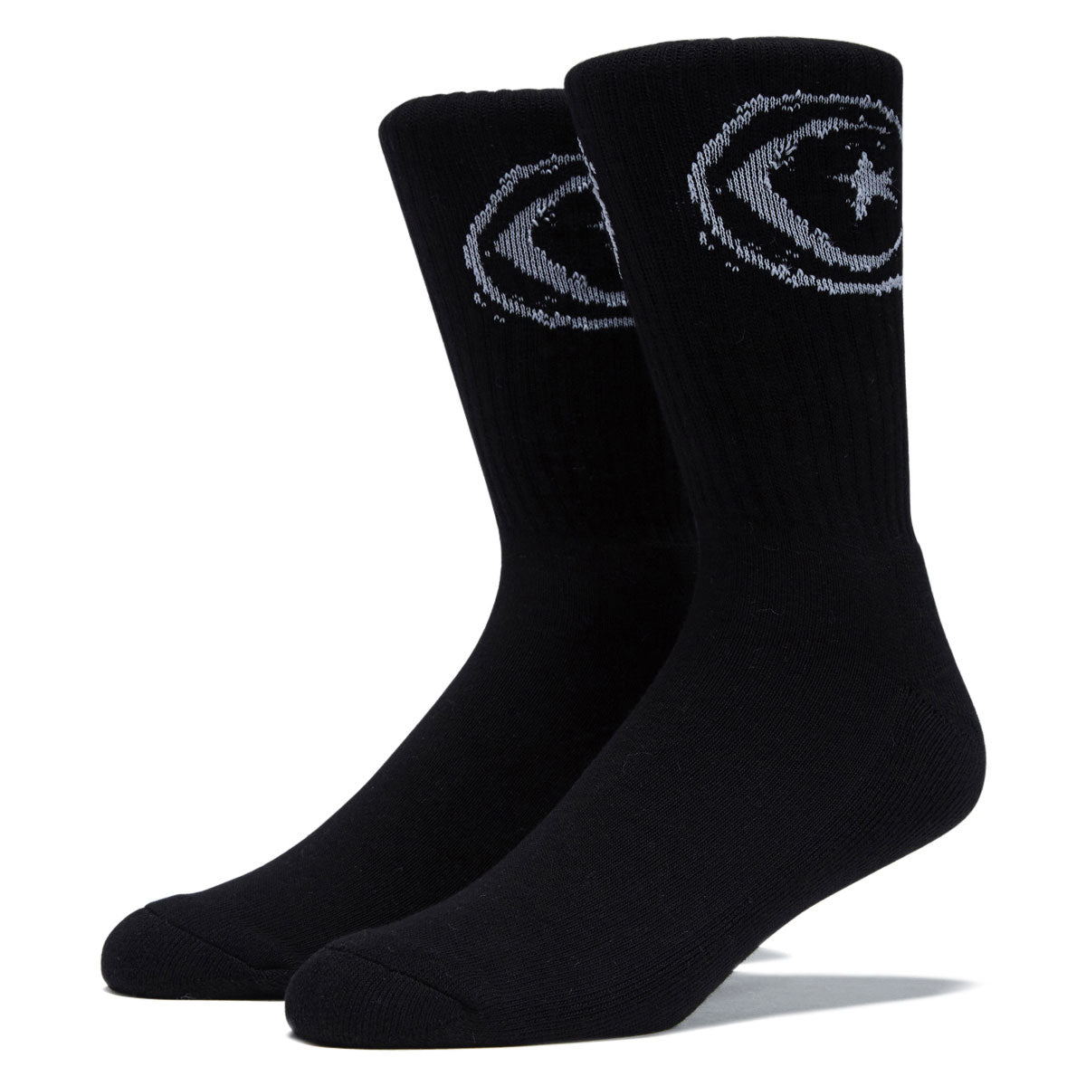Foundation Star & Moon Socks - Black image 1