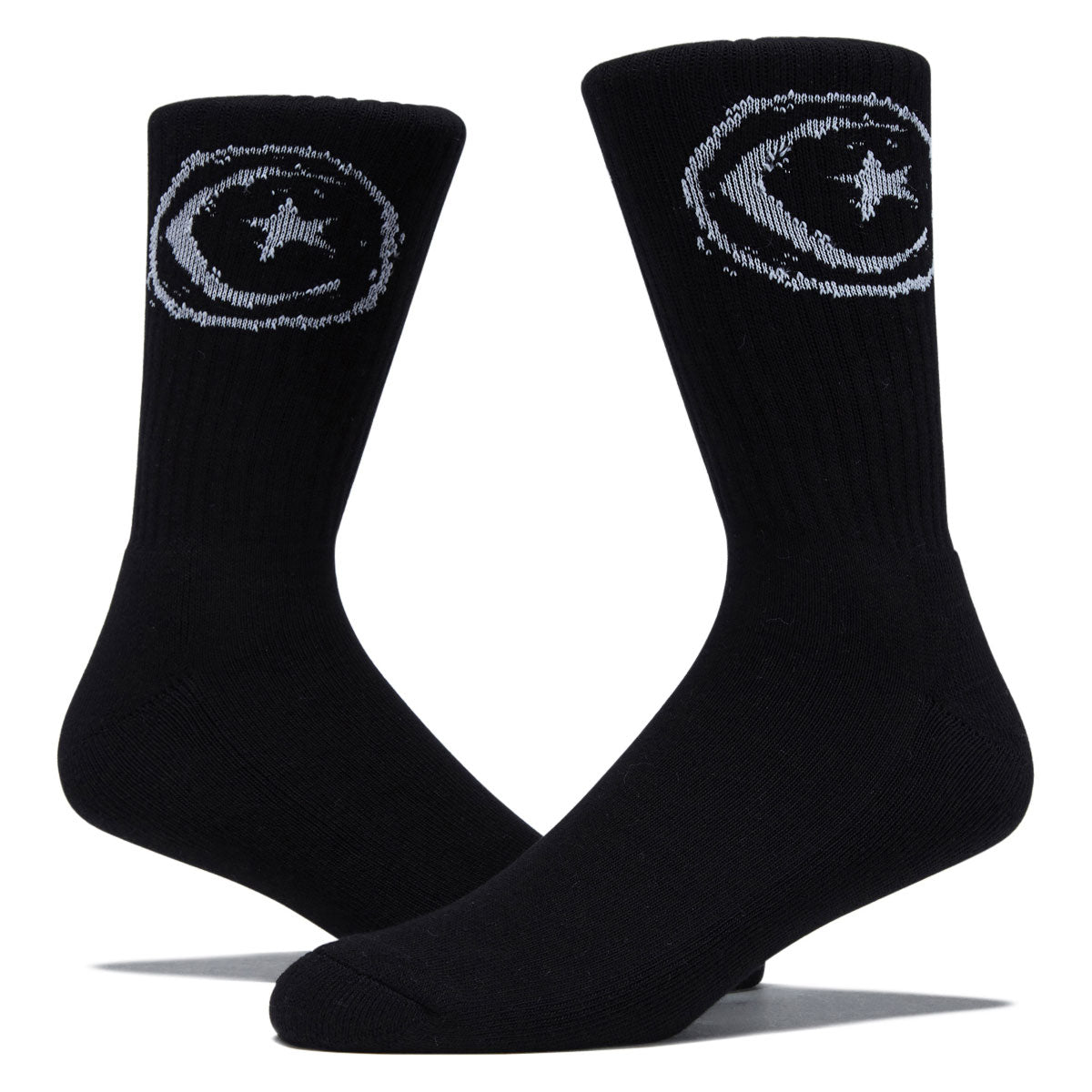 Foundation Star & Moon Socks - Black image 2