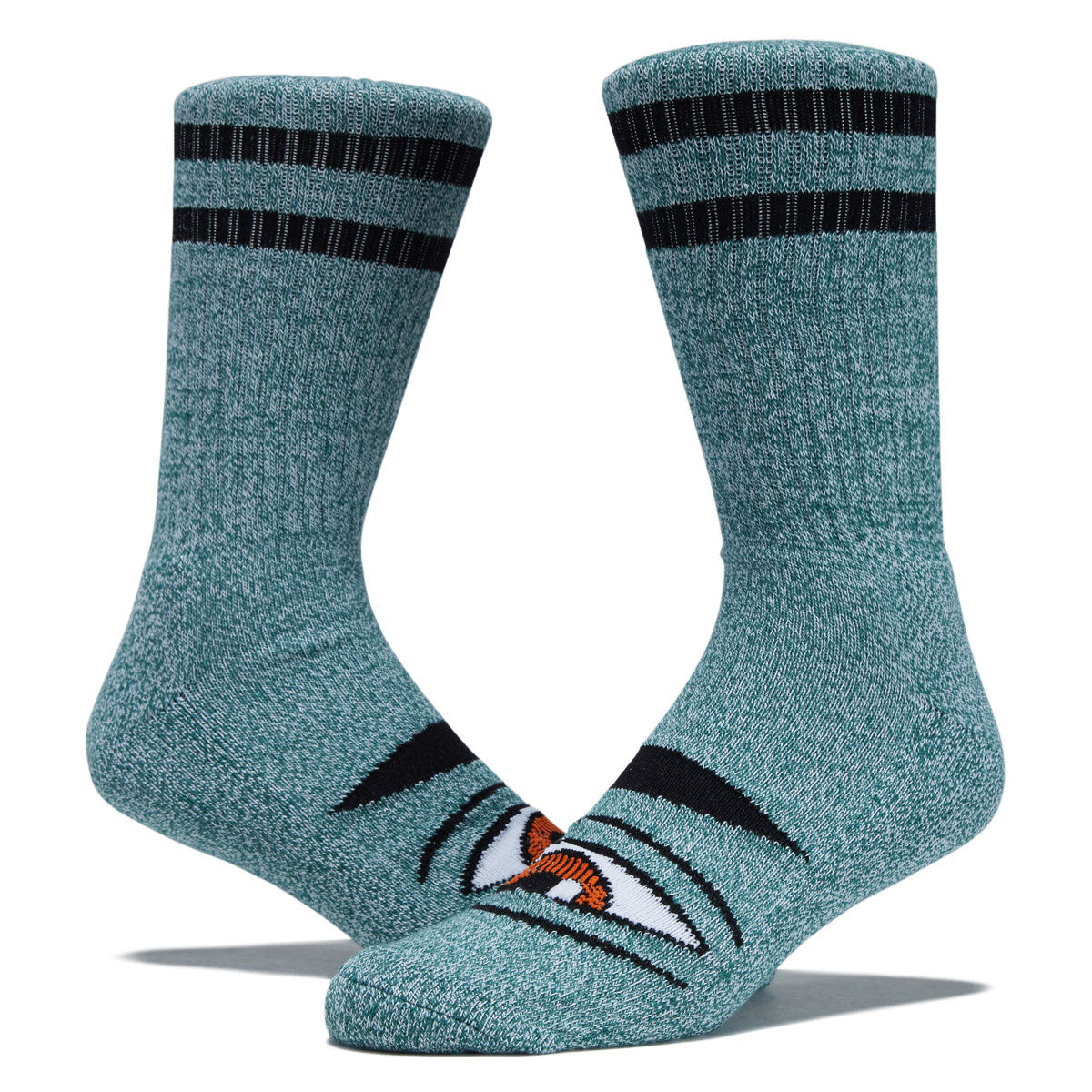 Toy Machine Heather Sect Eye Socks - Heather Forest image 2