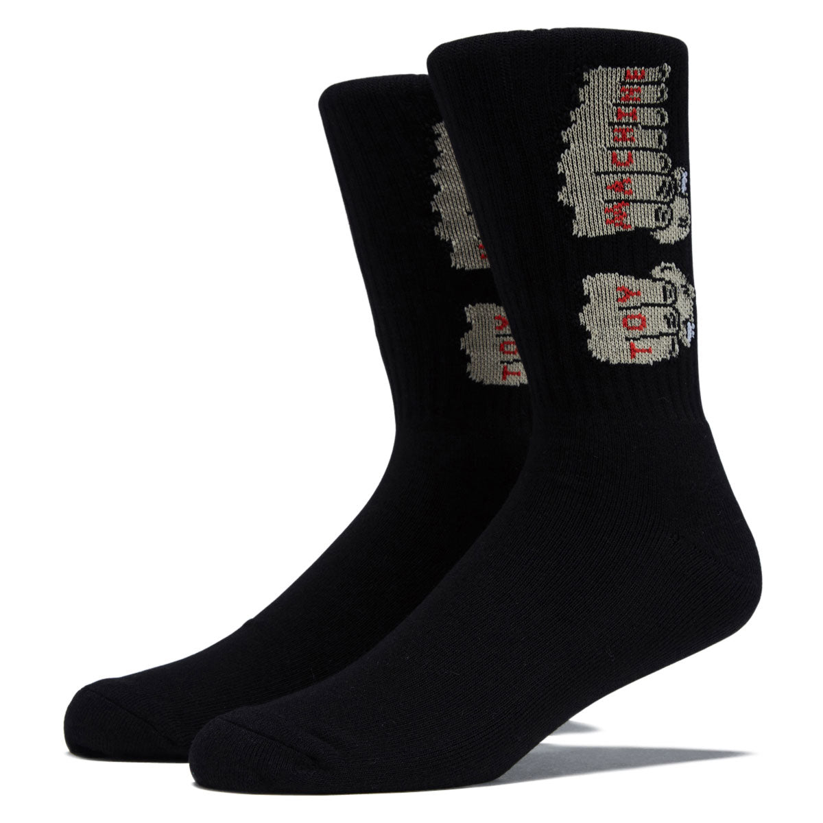 Toy Machine Fists Socks - Black image 1