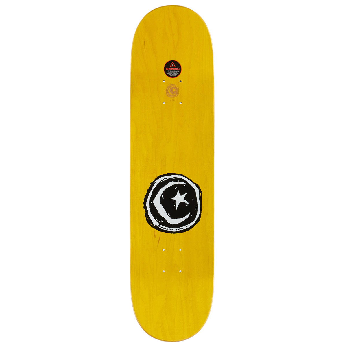 Foundation Star & Moon Gold Skateboard Deck - 8.25