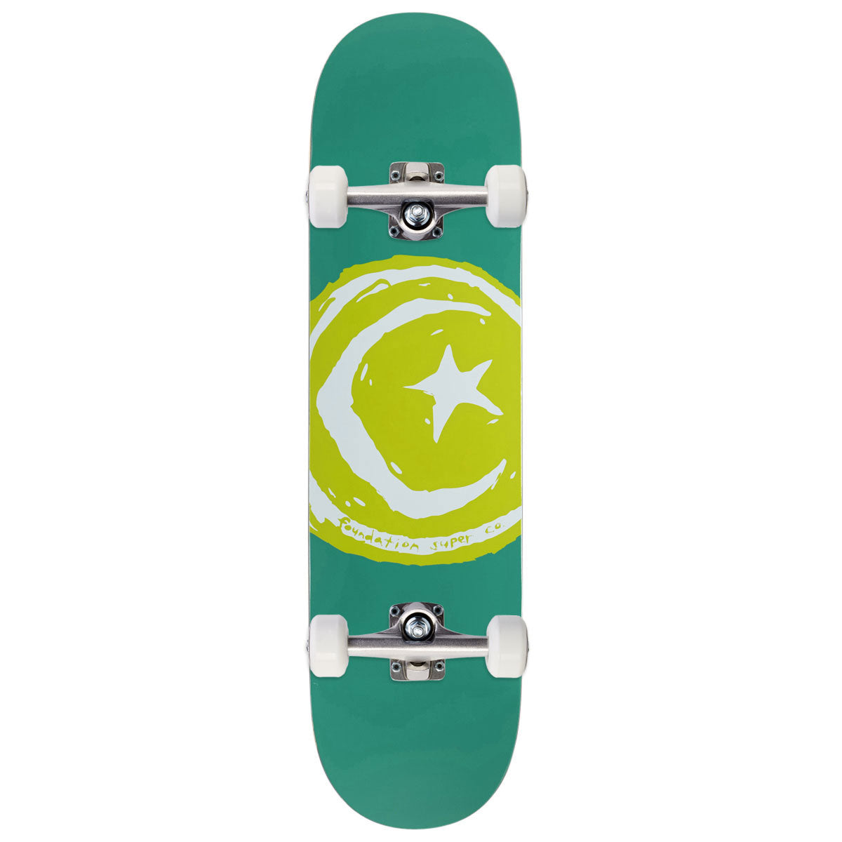 Foundation Star & Moon Gold Skateboard Complete - 8.25