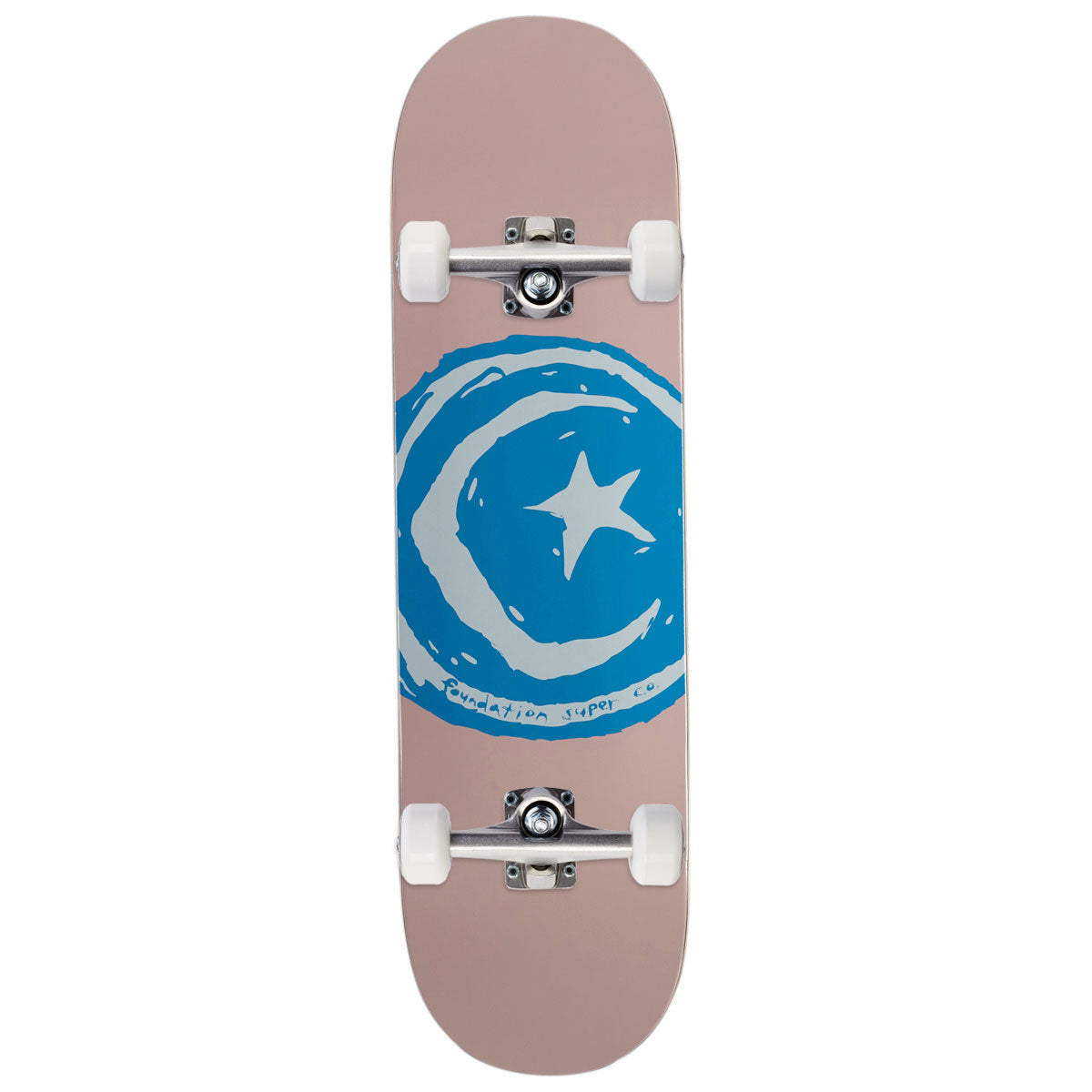Foundation Star & Moon Skateboard Complete - Pink - 8.50