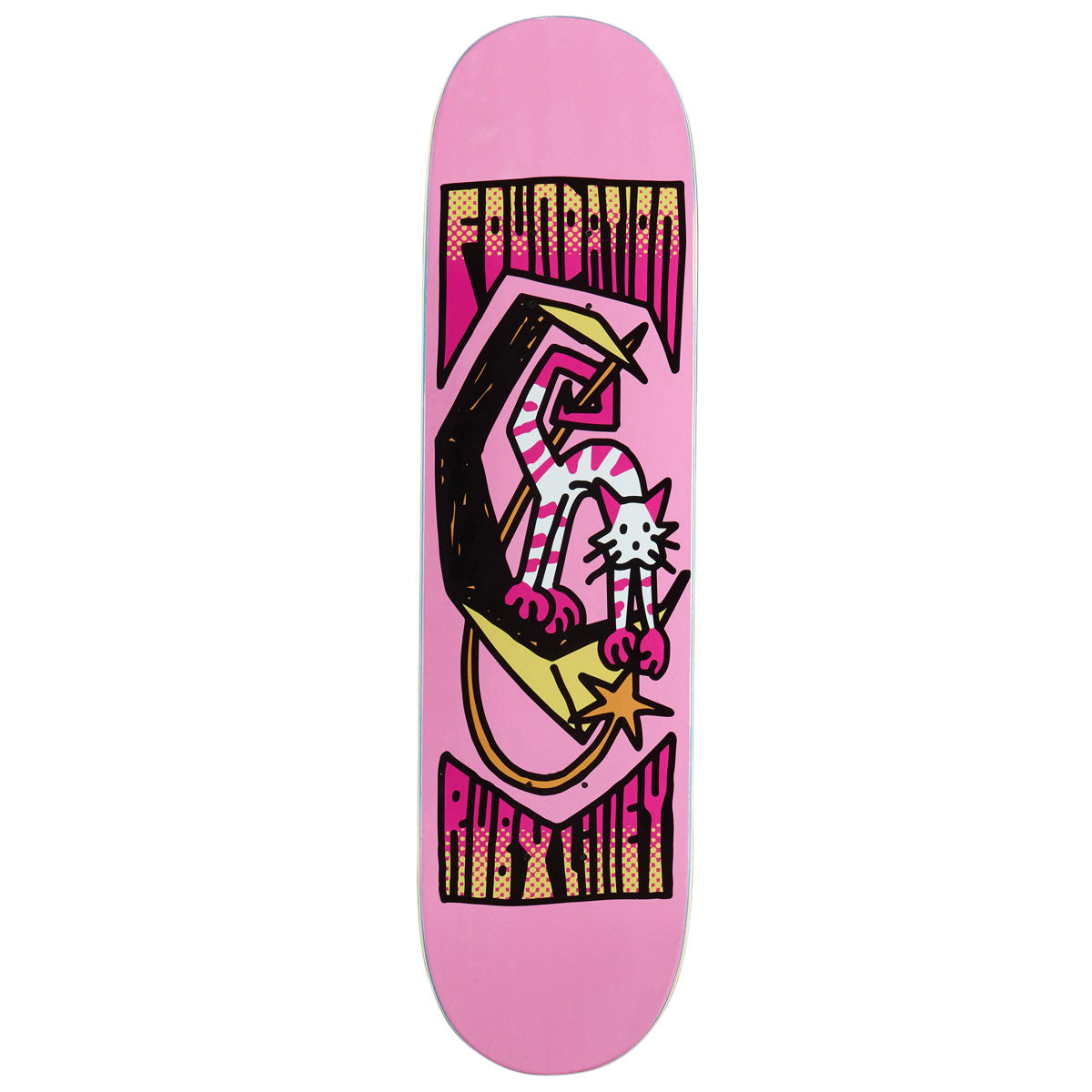 Foundation Lilley Cat & Moon Skateboard Deck - 8.00