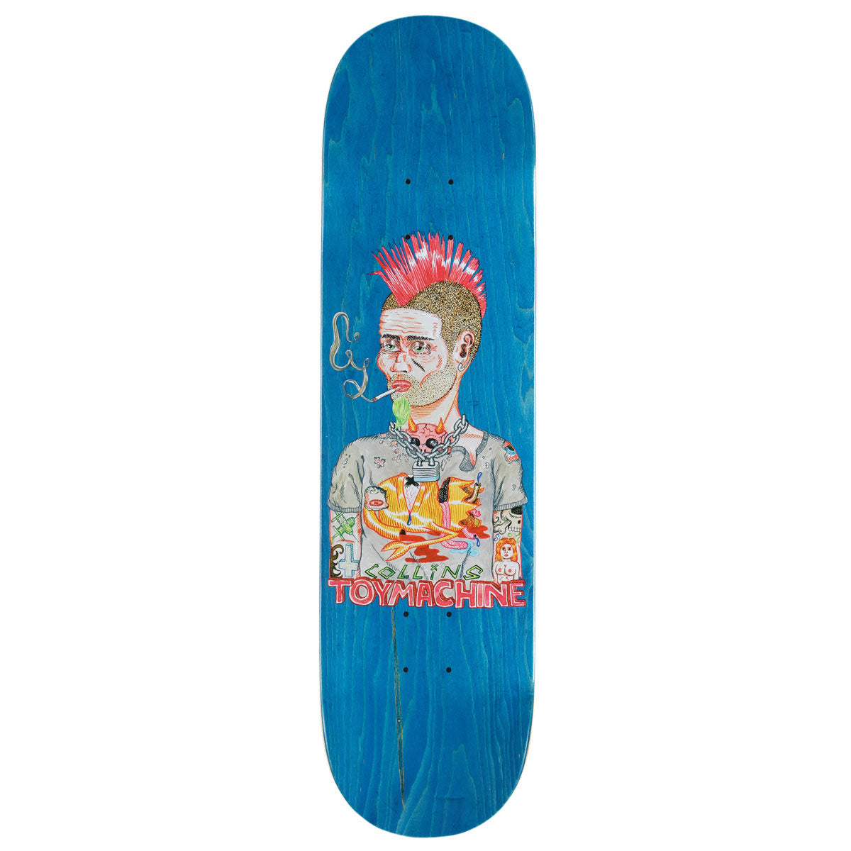 Toy Machine Collins Mohawk Skateboard Deck - 8.25