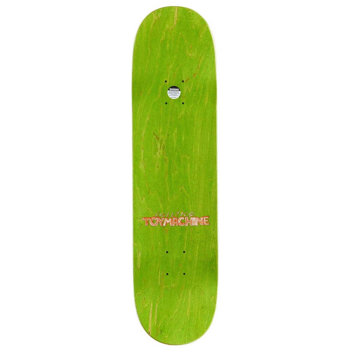 Toy Machine Collins Mohawk Skateboard Deck - 8.25