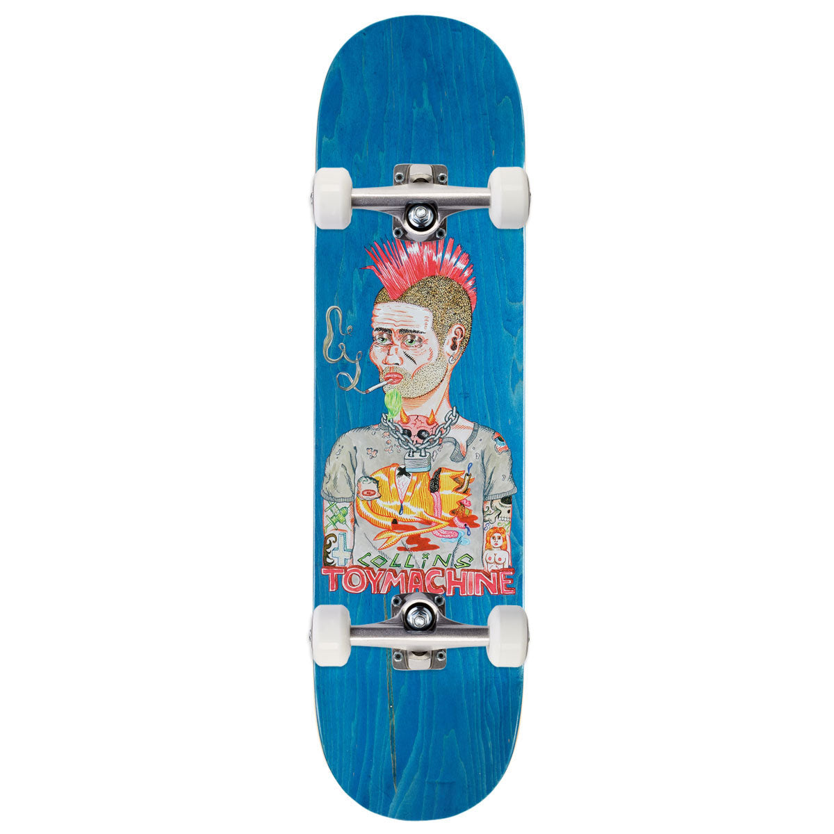 Toy Machine Collins Mohawk Skateboard Complete - 8.25