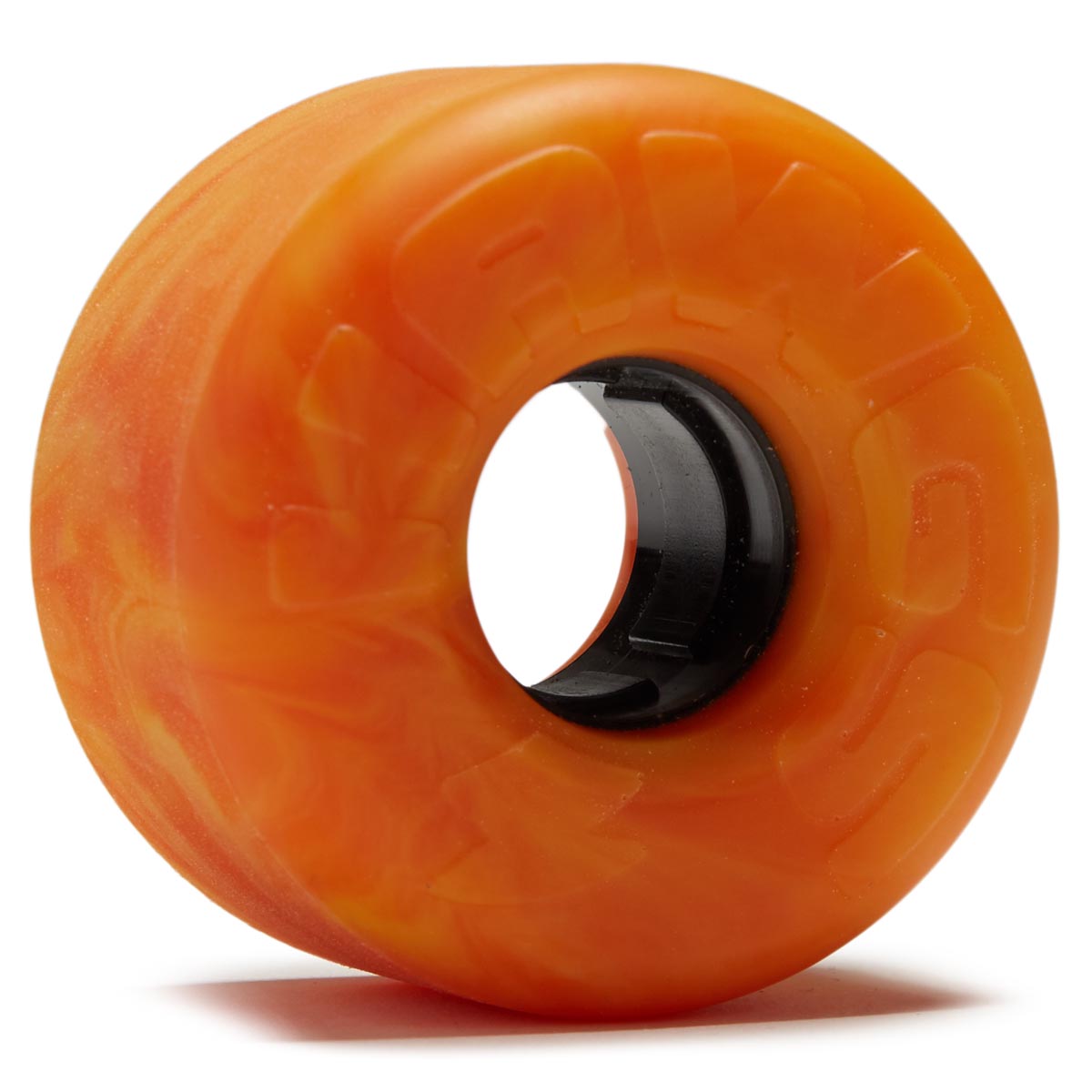 Hawgs Lil' Ez 83a Stone Ground Super Sliders Longboard Wheels - Orange/Yellow - 60mm image 1