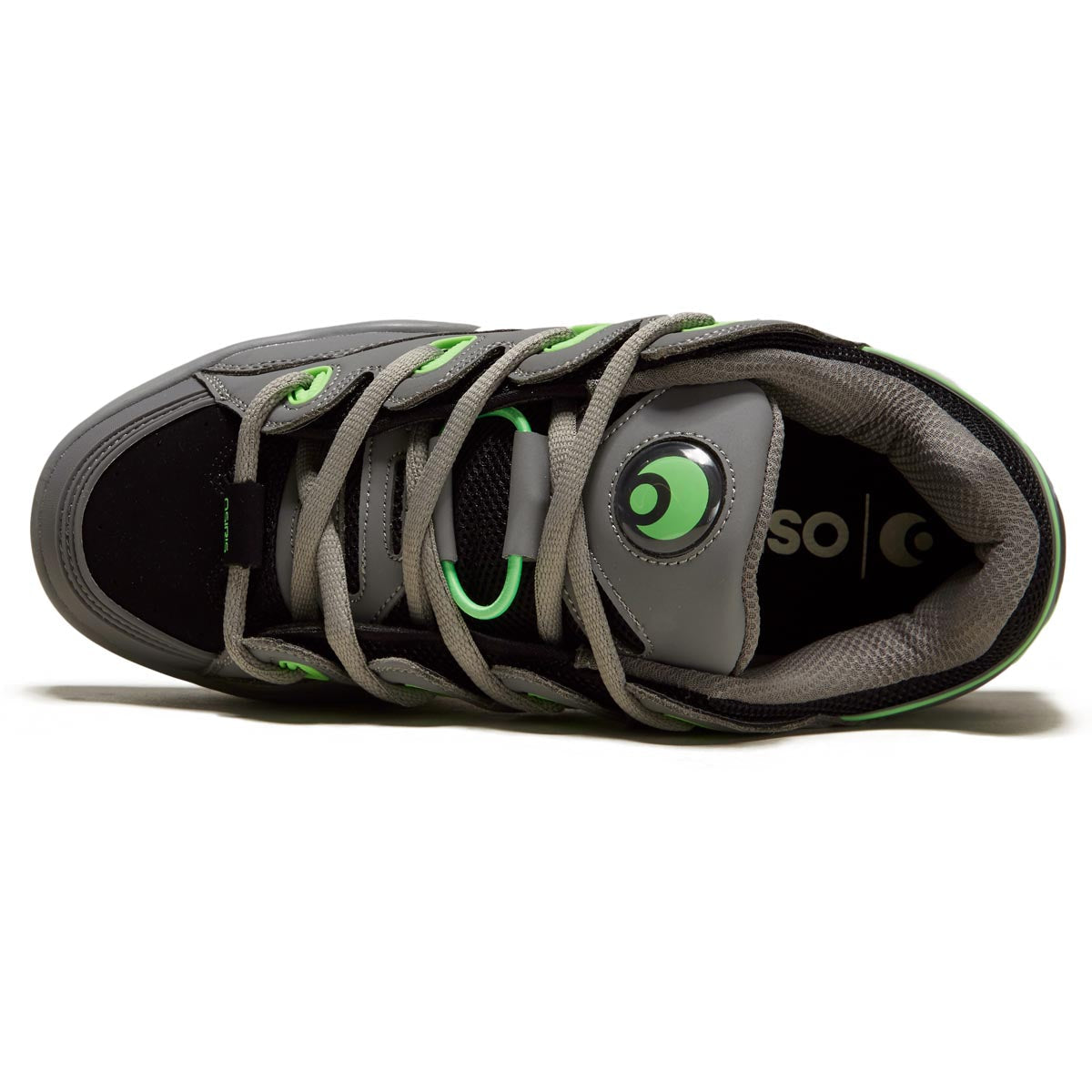 Osiris D3 OG Shoes - Black/Grey/Lime image 3