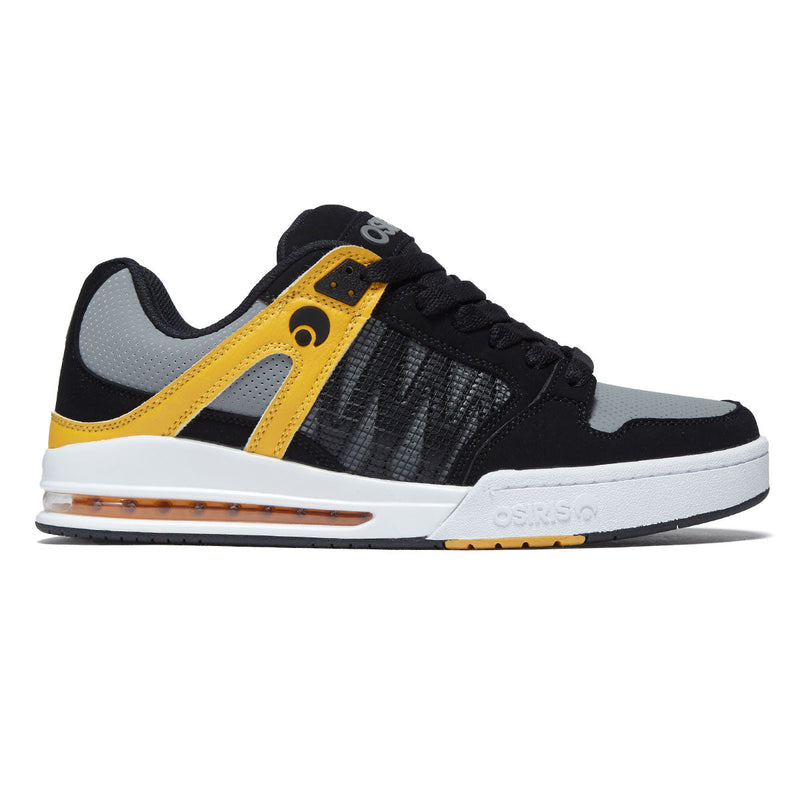 Osiris Pixel Shoes - Black/Charcoal/Yellow