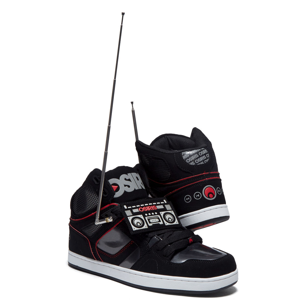 Osiris NYC 83 CLK Shoes - Black/Red/Boombox – Daddies Board Shop
