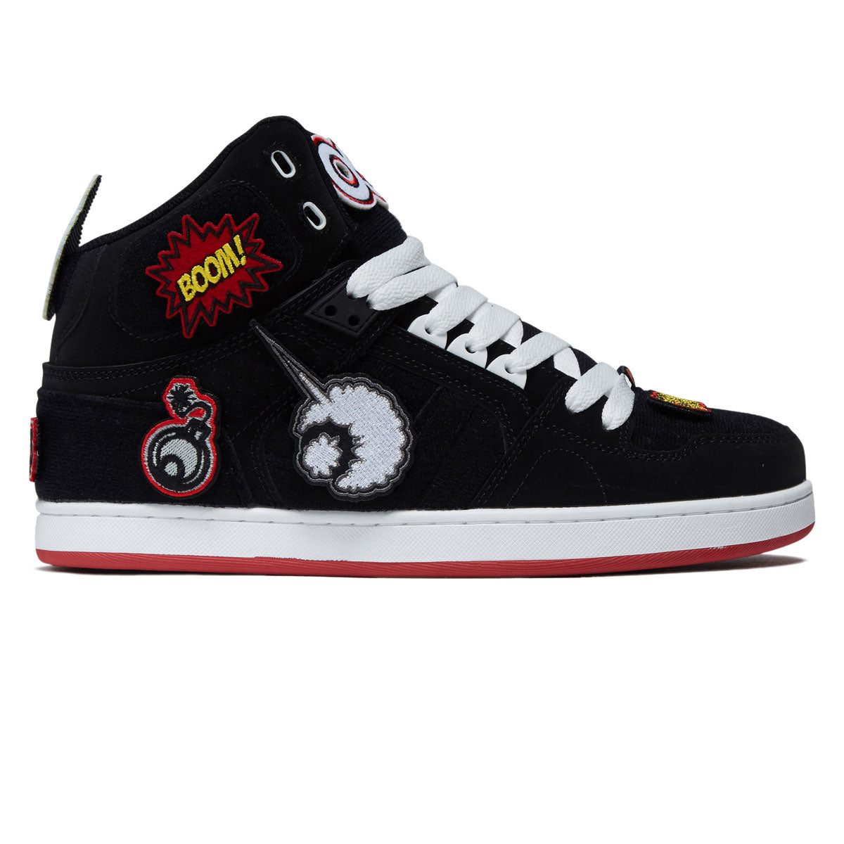 Osiris NYC 83 CLK Shoes - Black/Red/Velcro image 1