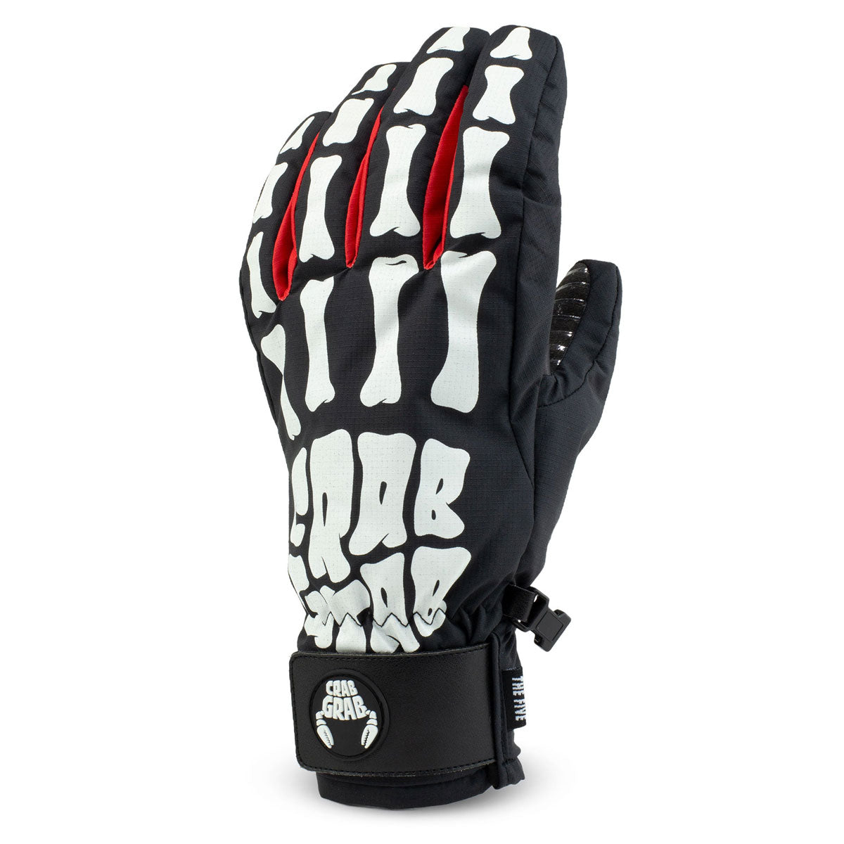 Crab Grab Five Snowboard Gloves - Bones image 1