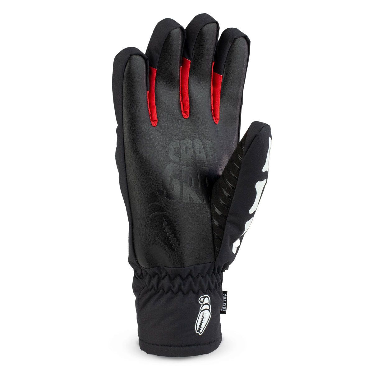 Crab Grab Five Snowboard Gloves - Bones image 2