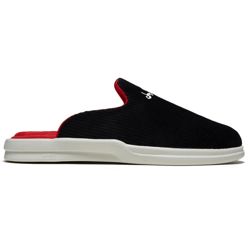 Chocolate x Lusso Pelli Slide Shoes - Black