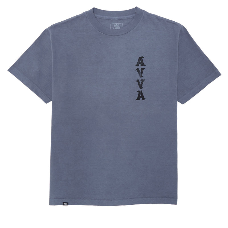 AVVA Vertical Bounds T-Shirt - Faded Indigo