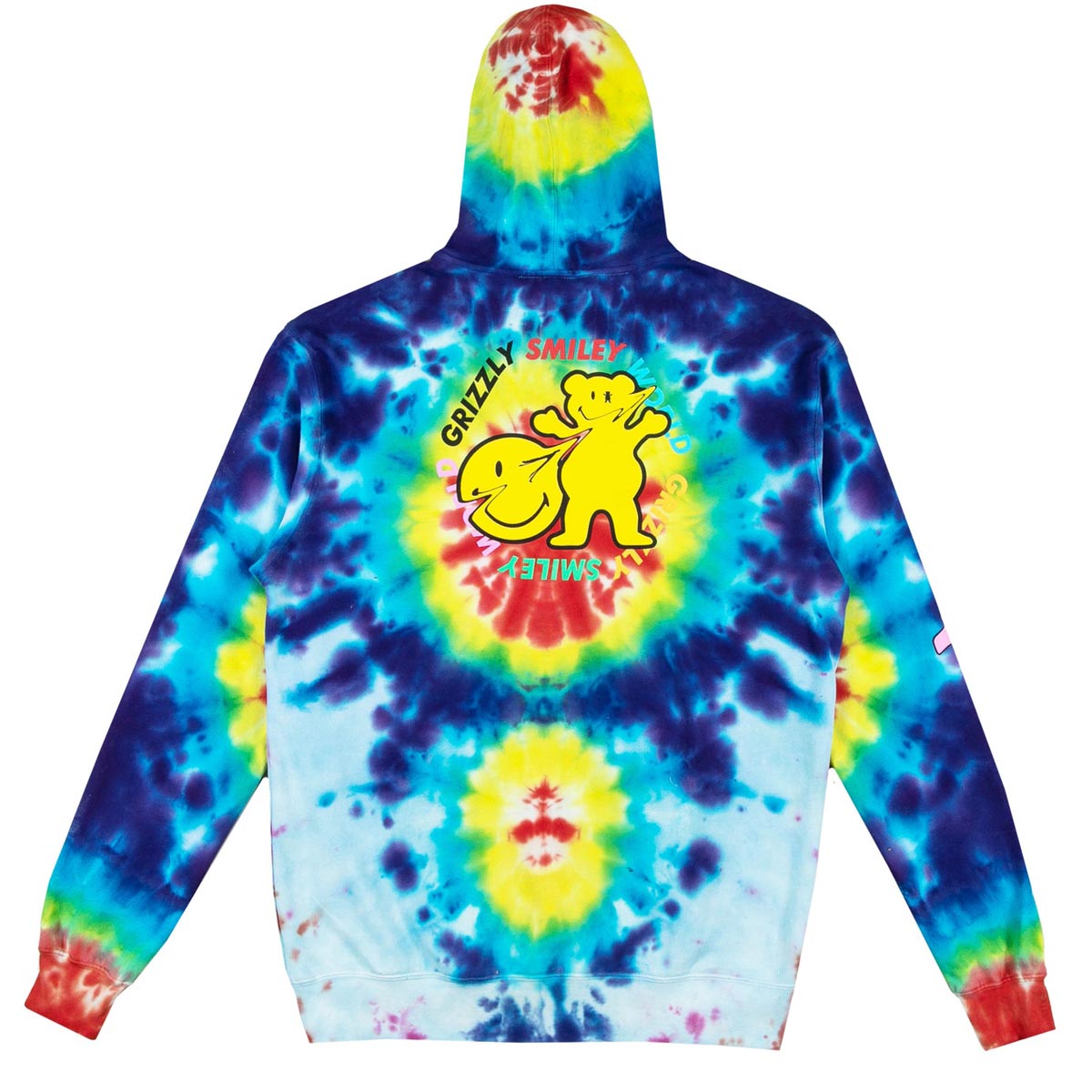 Grizzly x Smiley World Hoodie - Tie Dye image 2