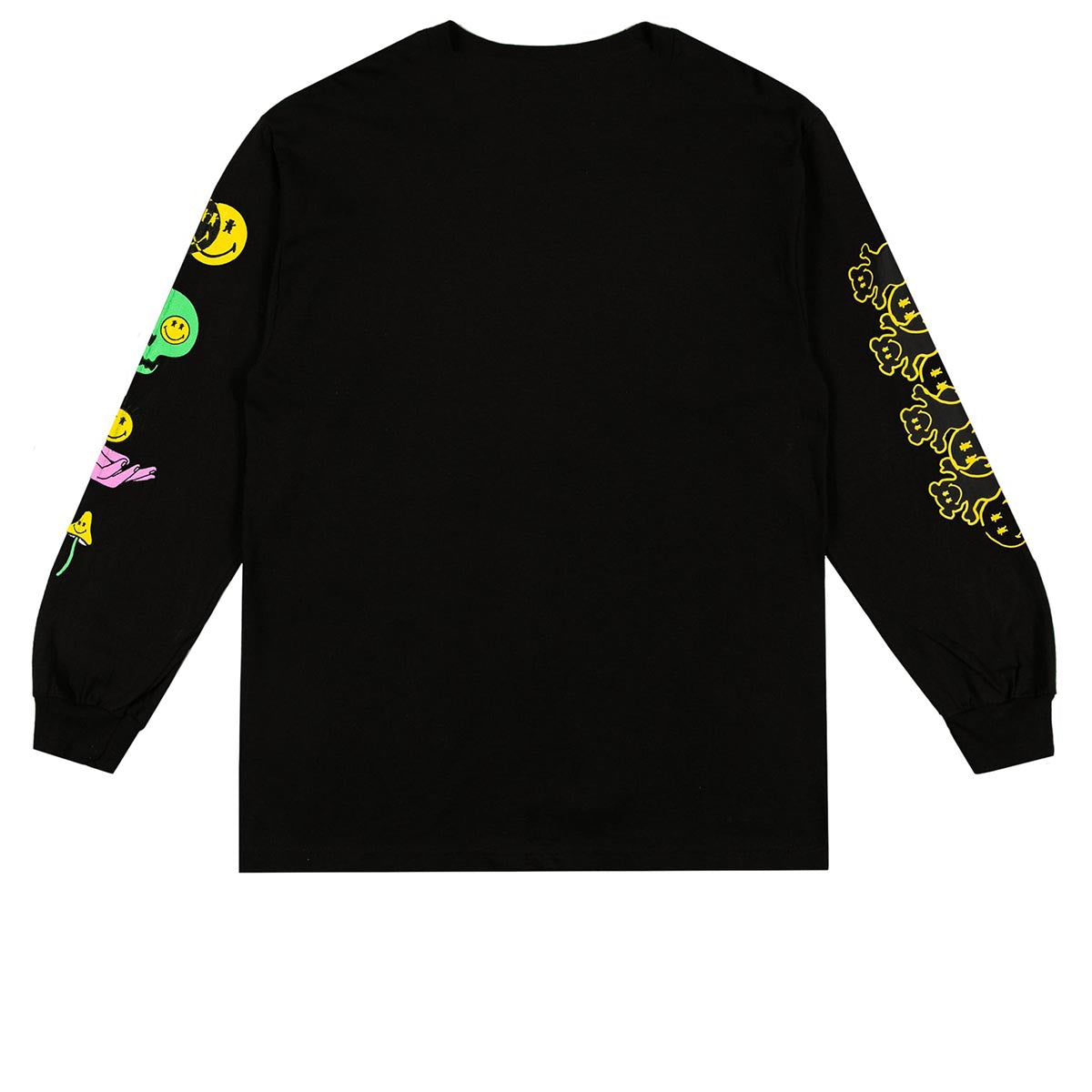 Grizzly x Smiley World Big Smile Long Sleeve T-Shirt - Black image 4