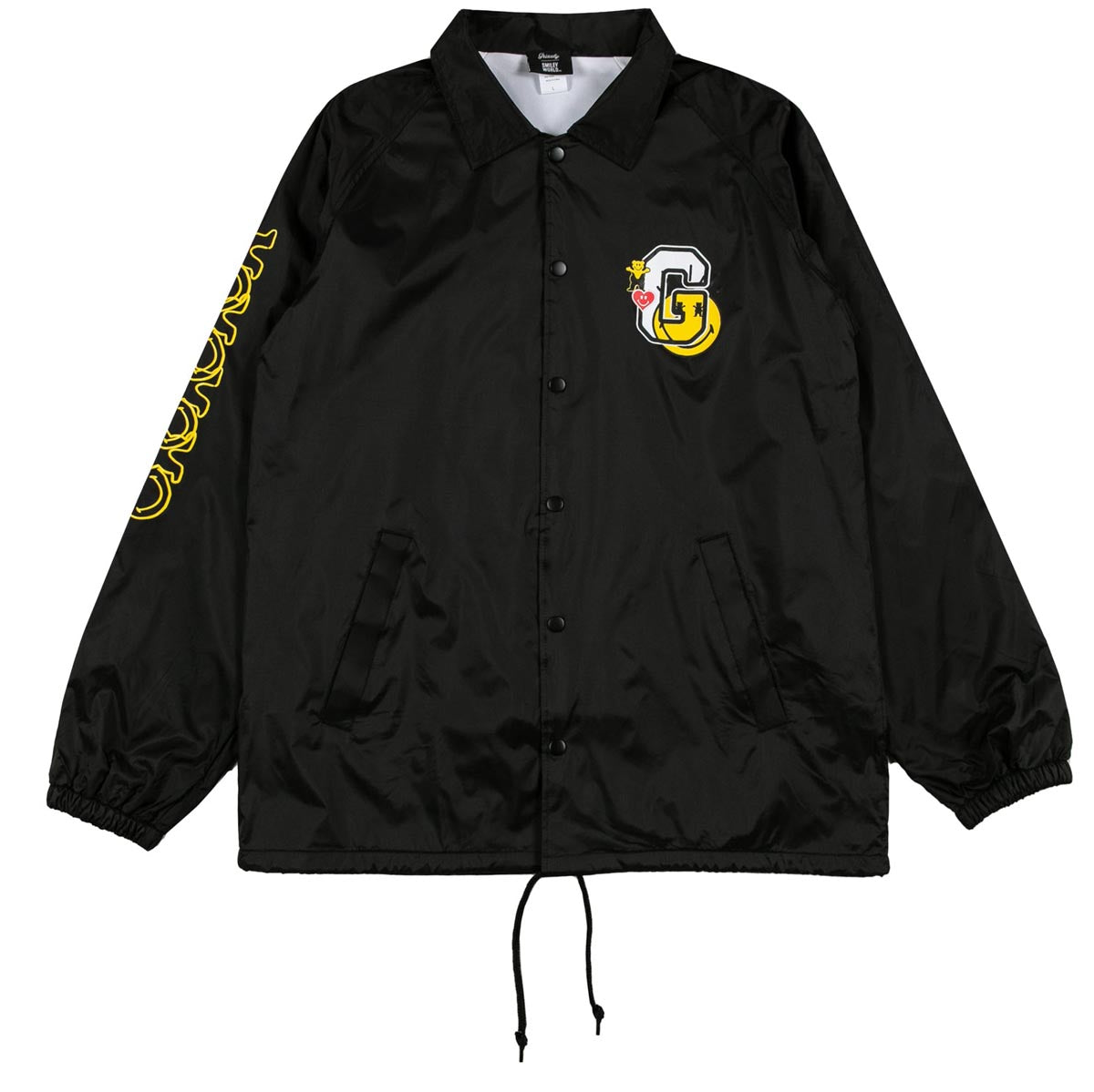 Grizzly x Smiley World Coach Jacket - Black image 1