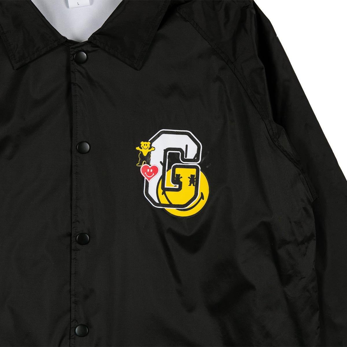 Grizzly x Smiley World Coach Jacket - Black image 3