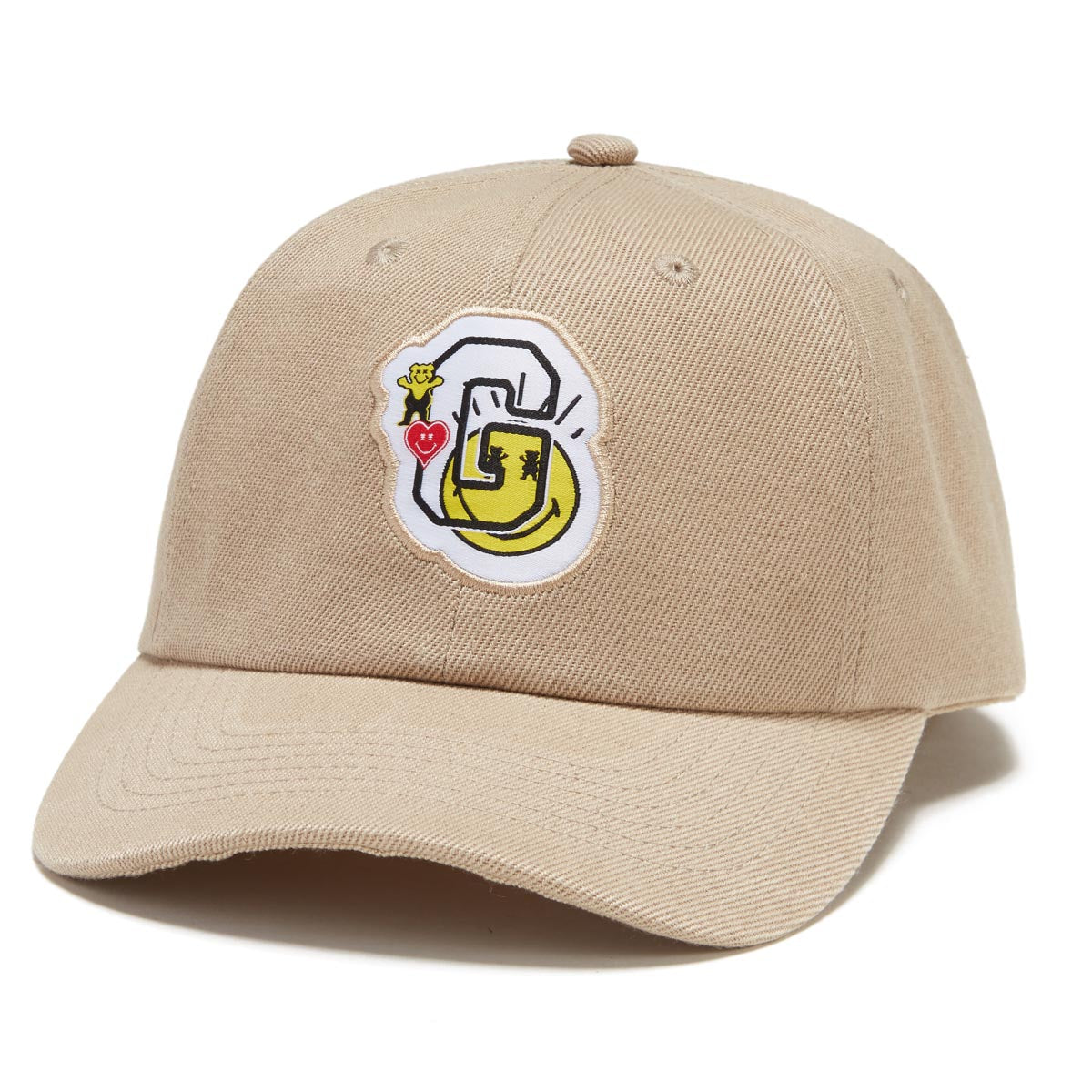Grizzly x Smiley World Dad Hat - Tan image 1