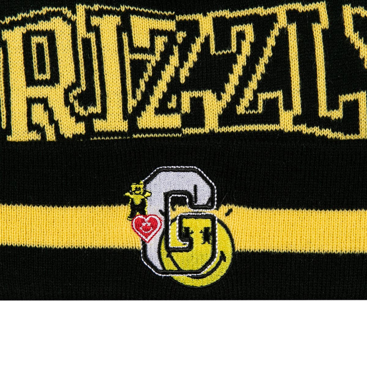Grizzly x Smiley World School Of Happines Beanie - Black image 3