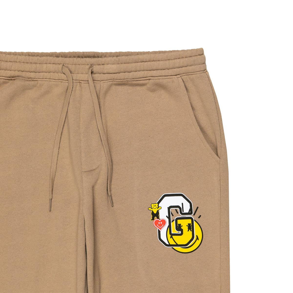 Grizzly x Smiley World Sweat Pants - Tan image 5