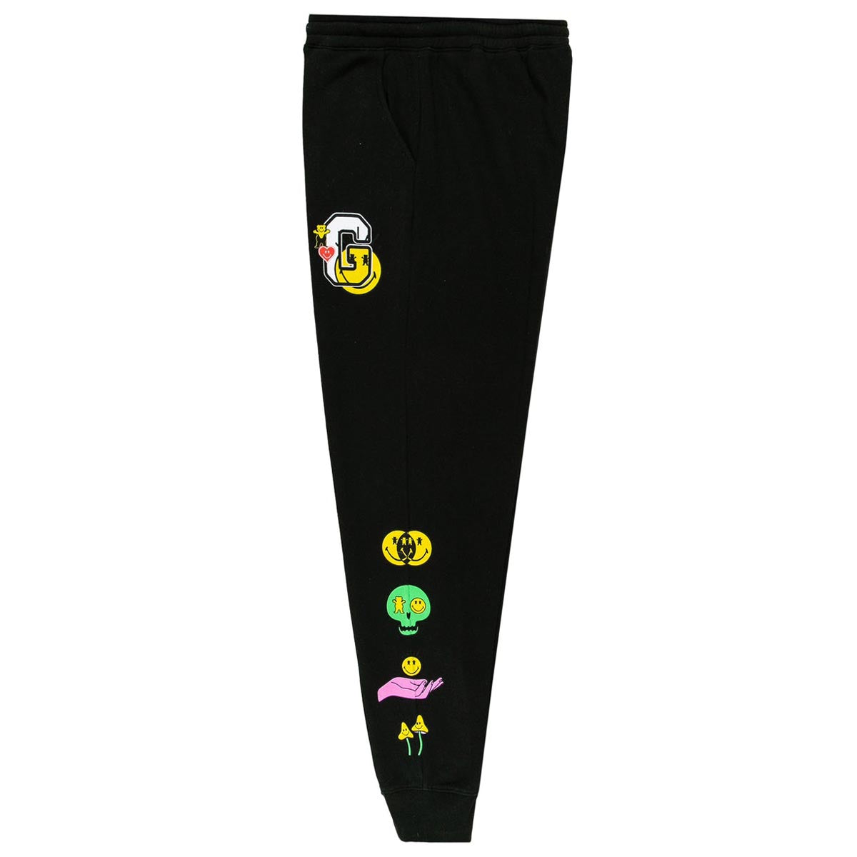 Grizzly x Smiley World Sweat Pants - Black image 2