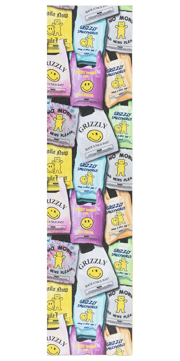 Grizzly x Smiley World Smile Now Smile Later Grip Tape image 1