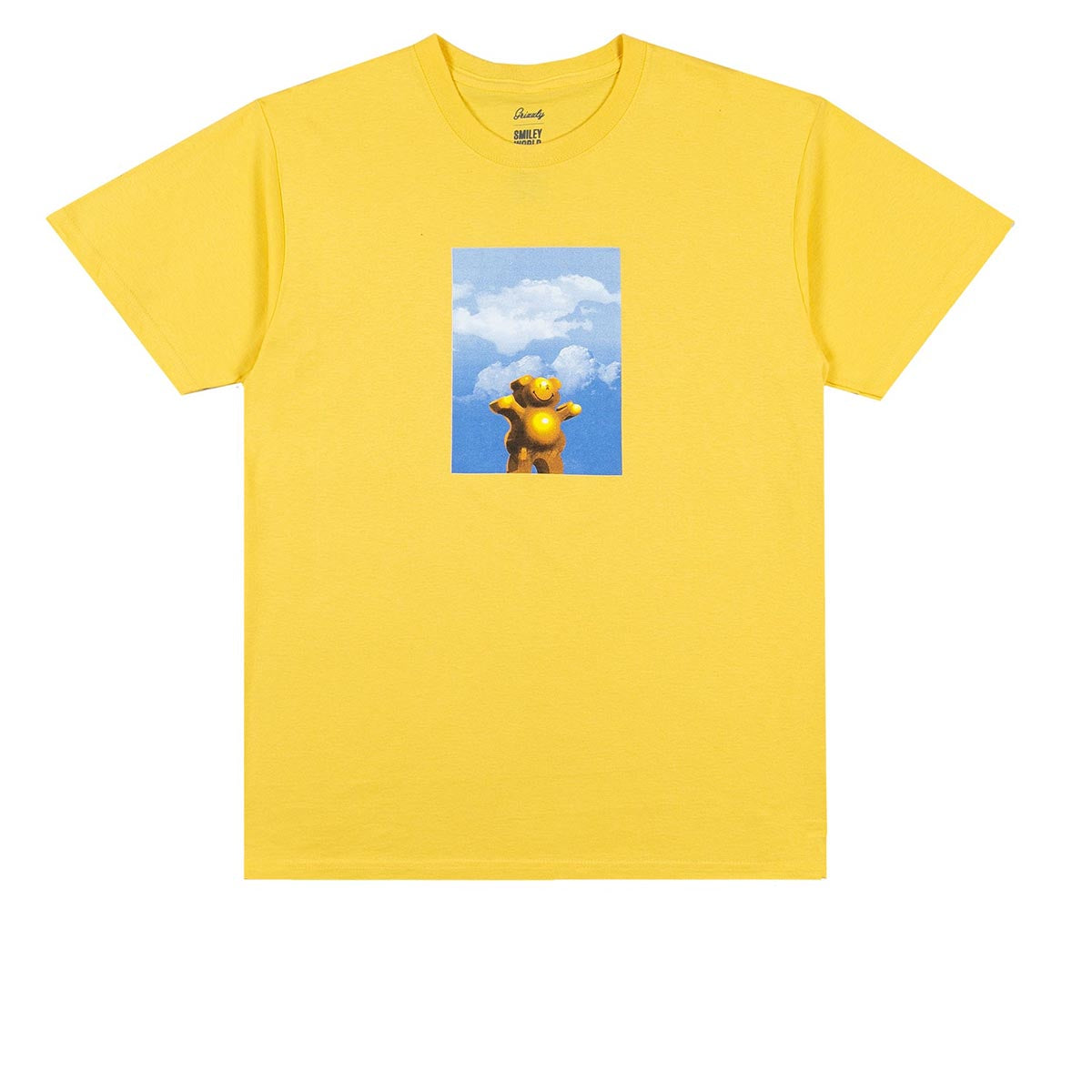 Grizzly x Smiley World Larger Than Life T-Shirt - Yellow image 1