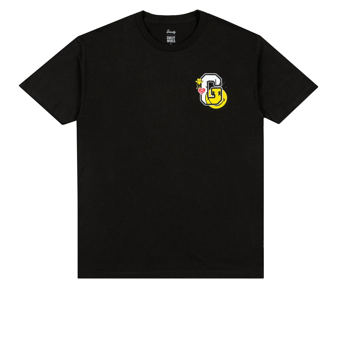 Grizzly x Smiley World T-Shirt - Black image 1
