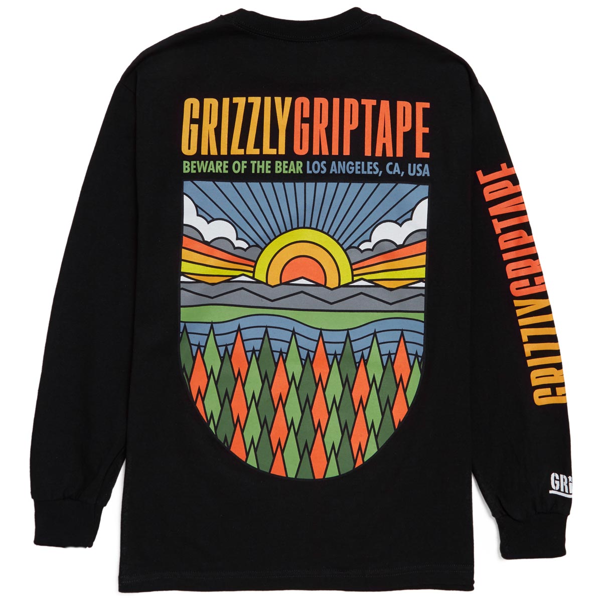 Grizzly Sun Valley Long Sleeve T-Shirt - Black image 1